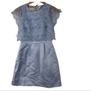 NWOT Ted Baker London Lace Sky Blue Dress Size 1